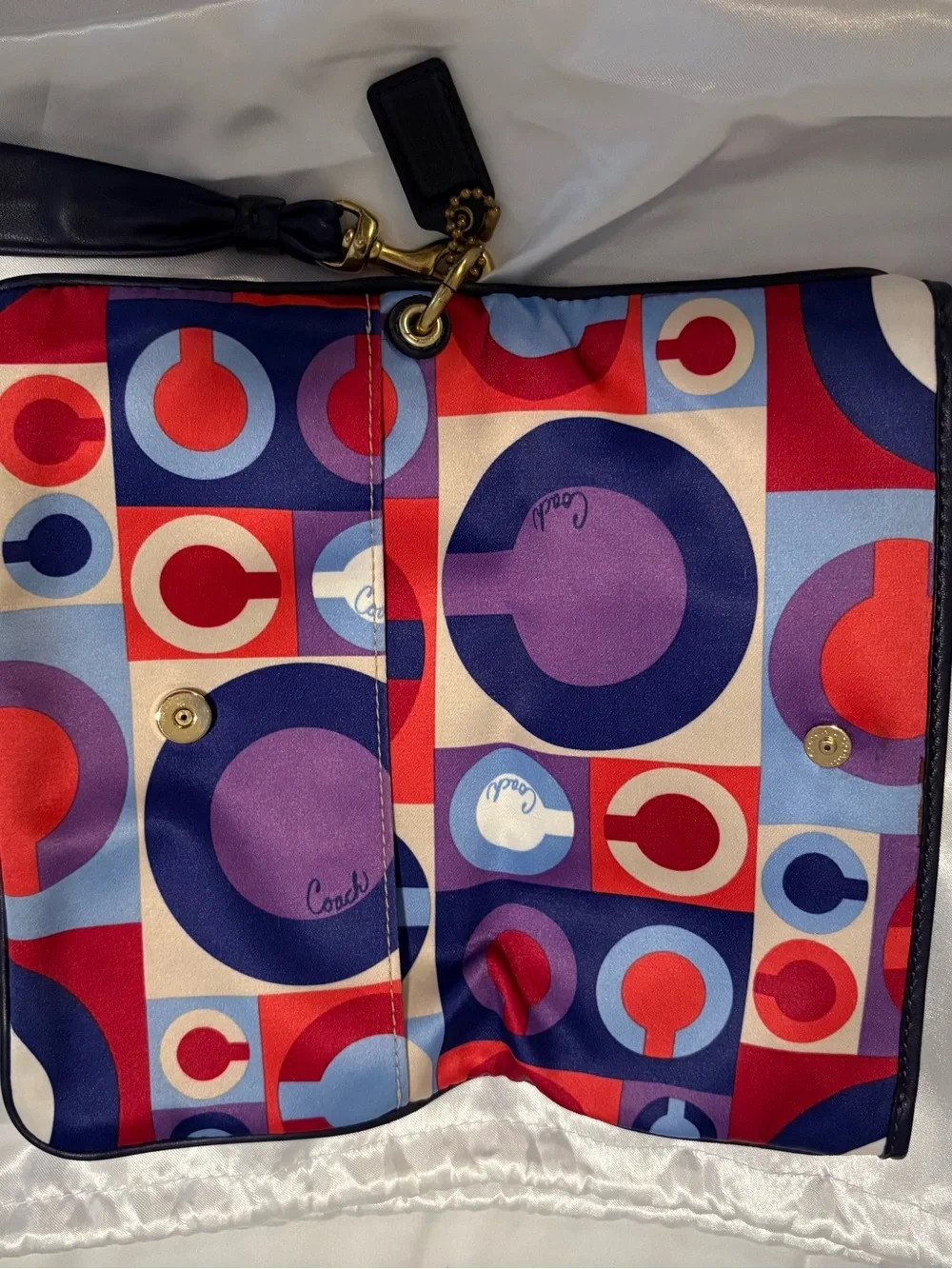 Coach Y2K Resort Op Art Clutch/Wristlet